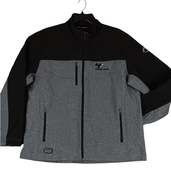 Dri-Duck DDX Soft Shell Jacket Mens XL Gray/Black Full Zip 4X Industrial Company - Picture 3 of 12